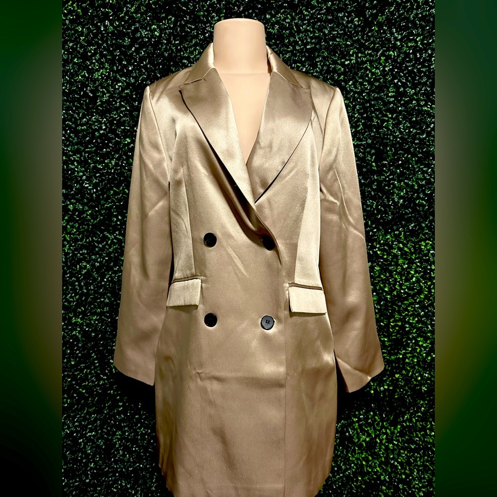Tan Tuxedo Dress